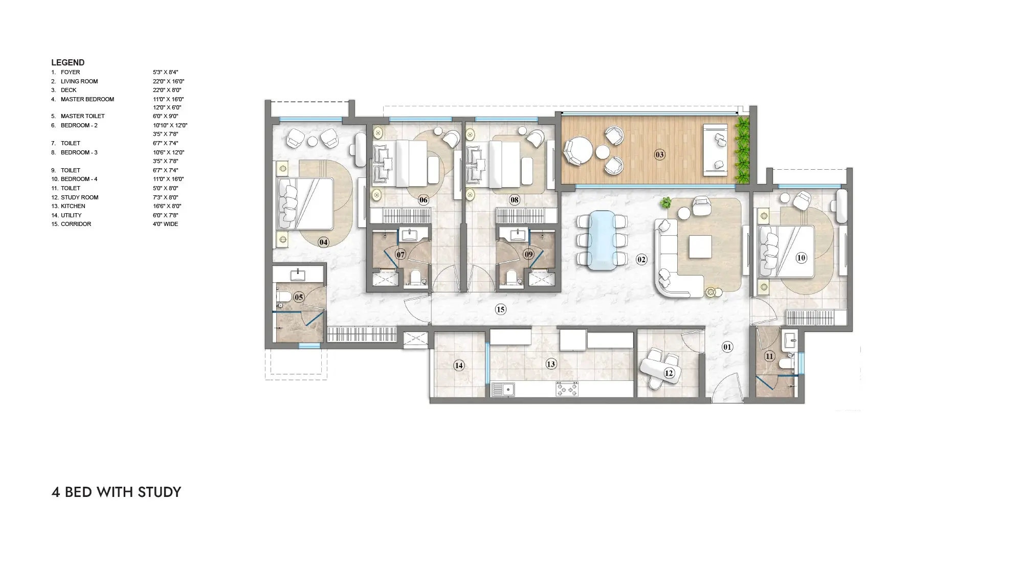 4bhk Plan